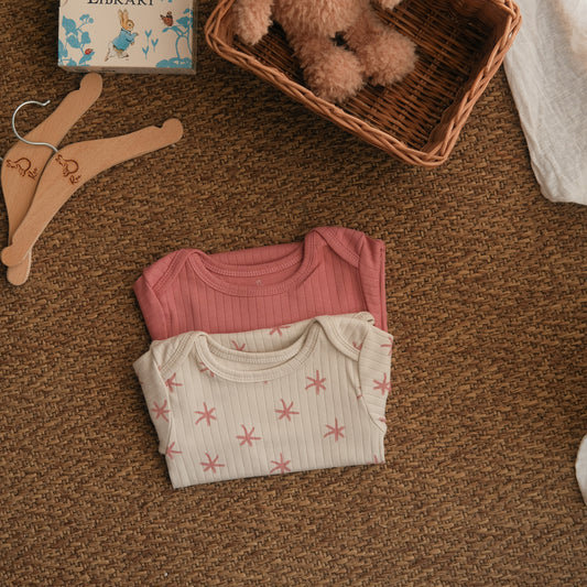 Rose Starlings Bodysuits - Pack of 2