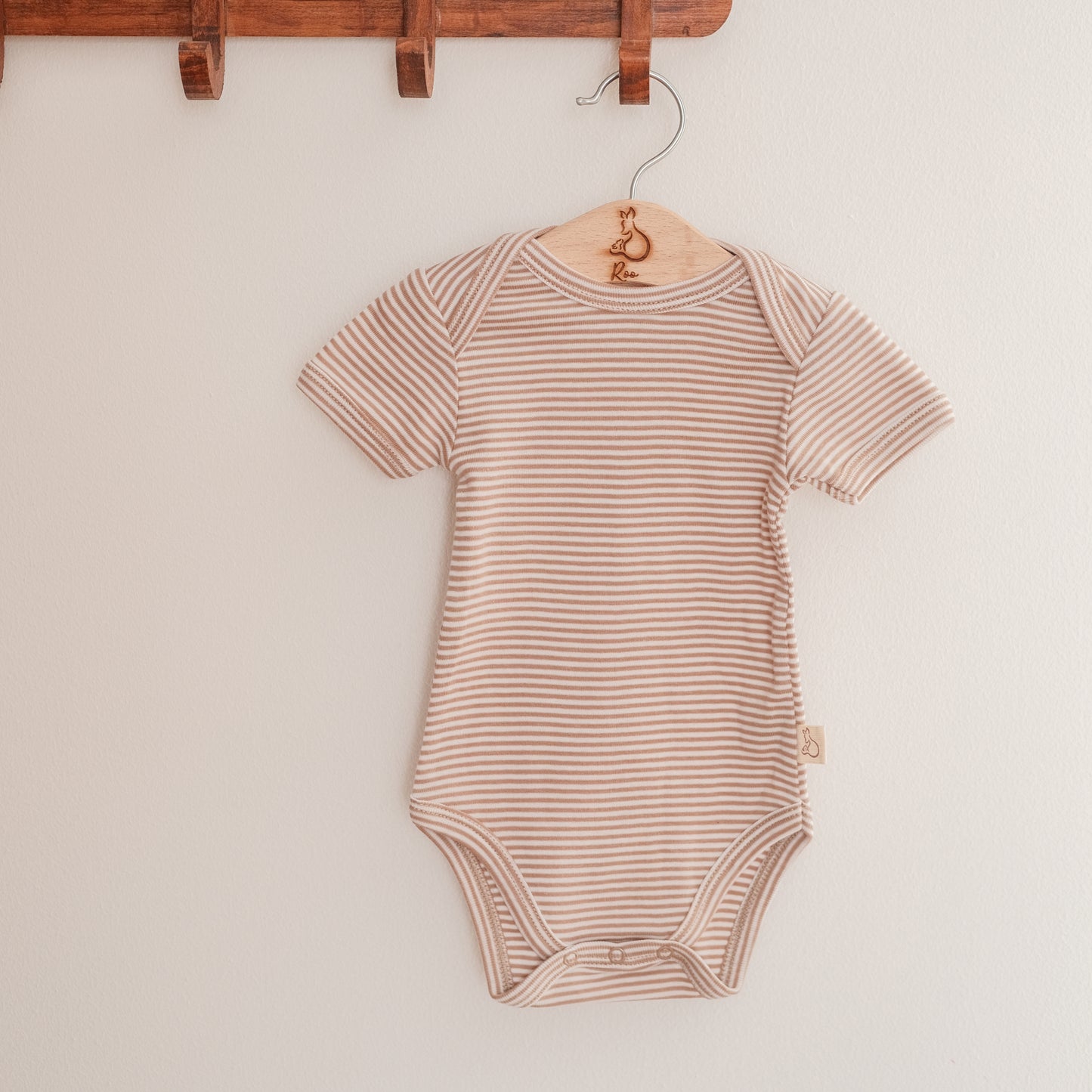 Short - Sleeved Bodysuits in Alabaster Bloom