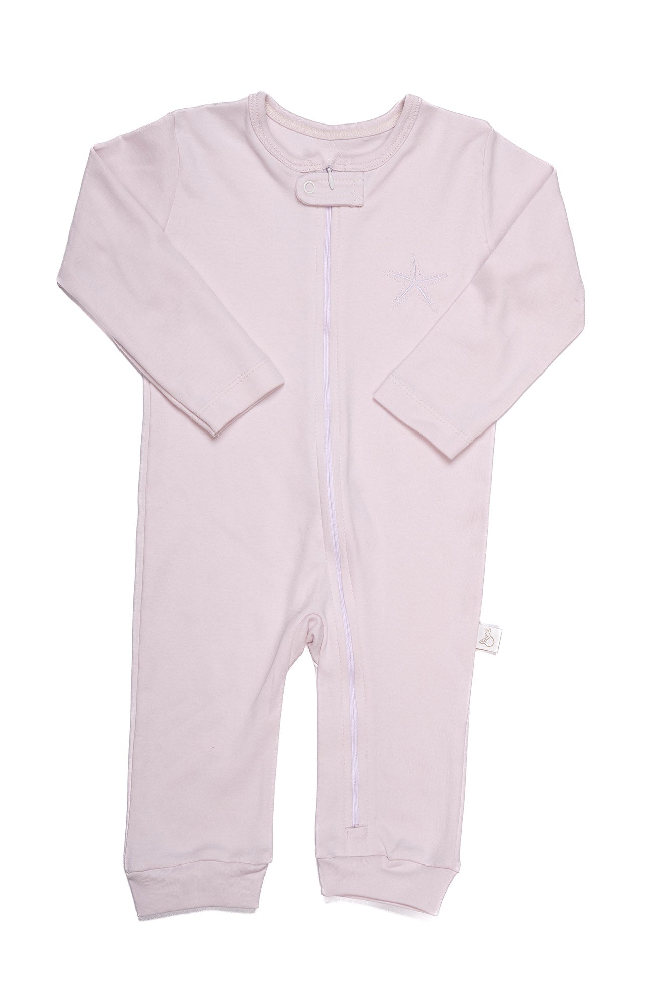 Pearl Starfish Zip-Up Onesie