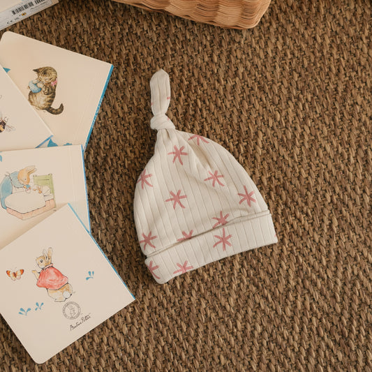 Rose Starlings Knotted Hat