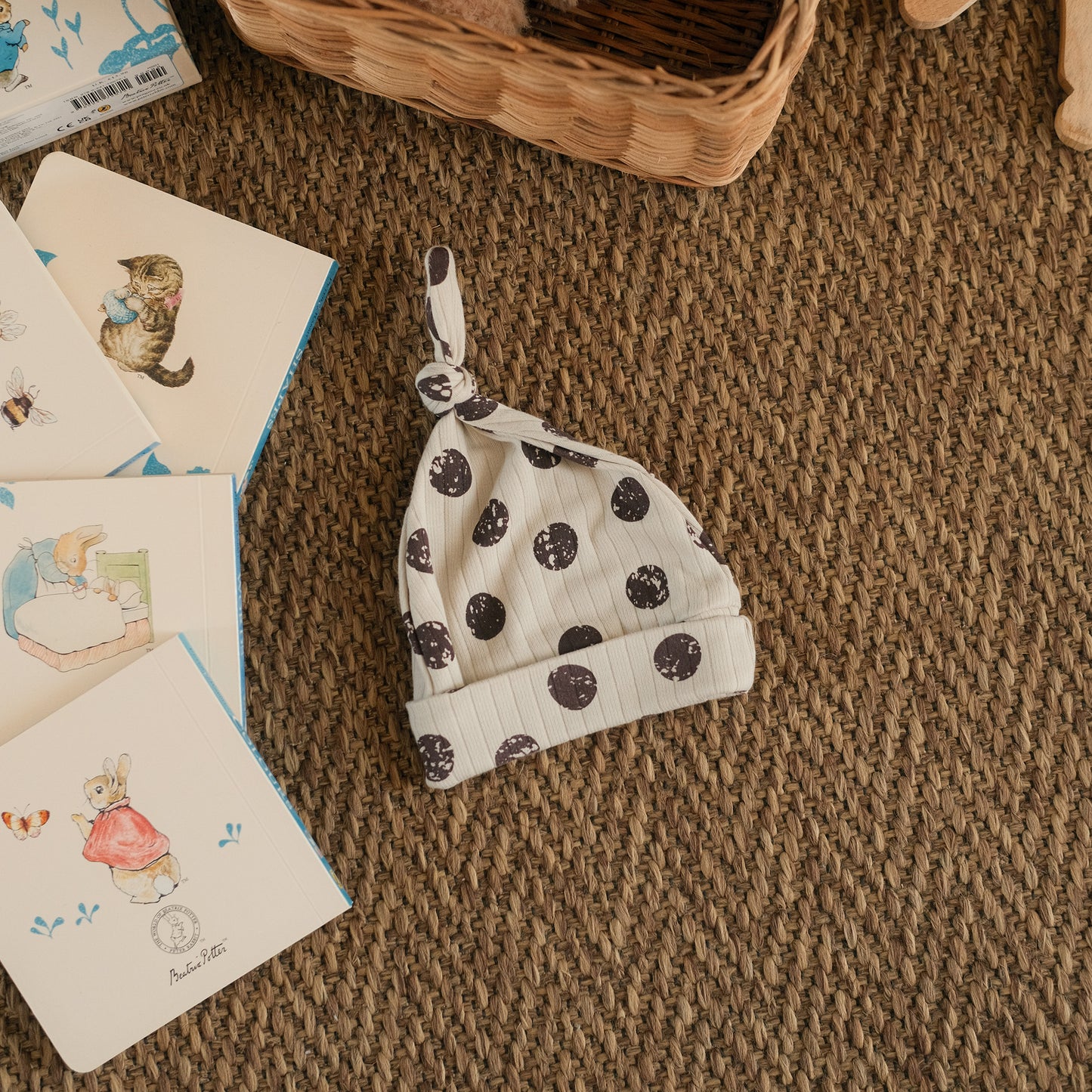 Plum Drops Knotted Hat