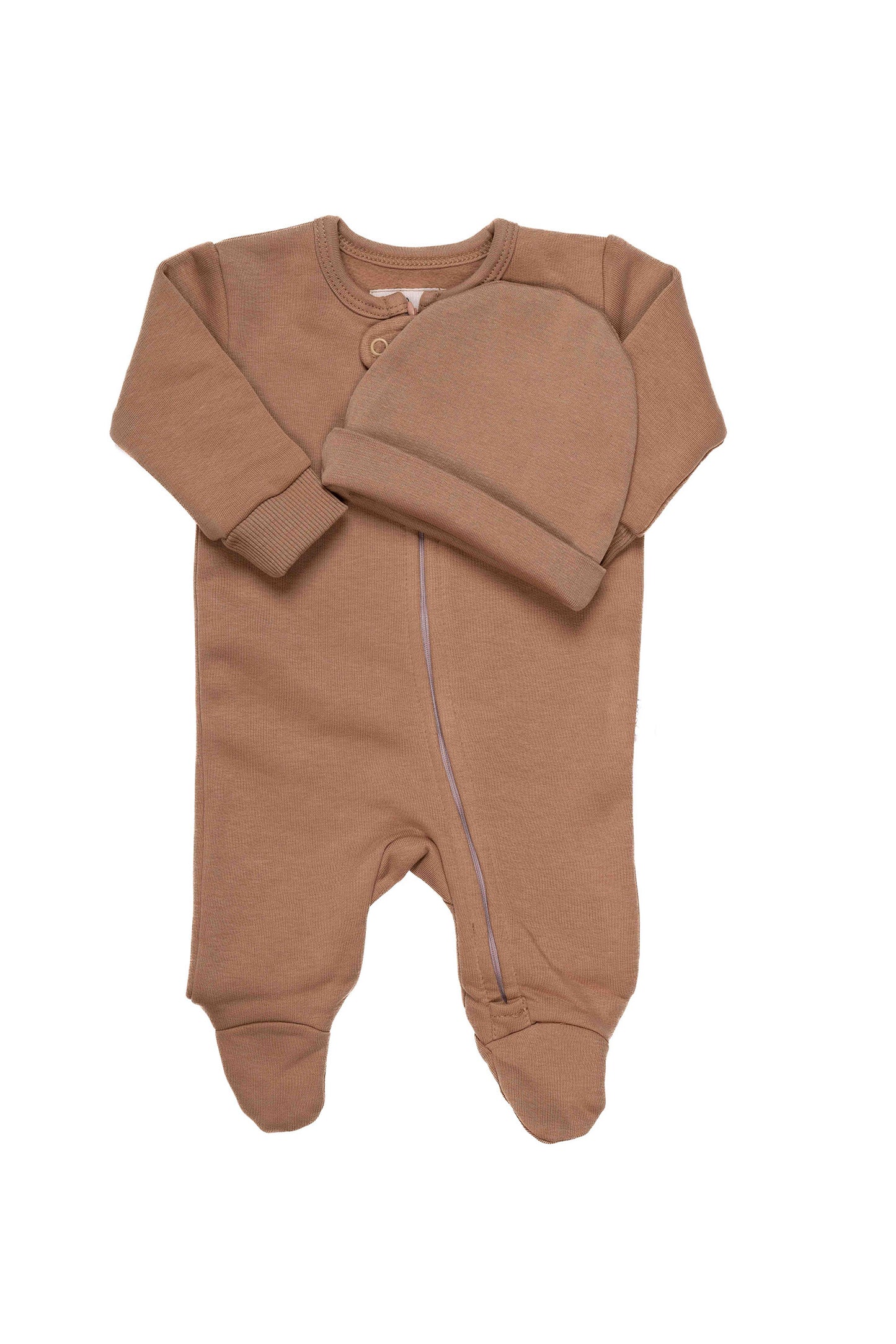 Chestnut Pampass Zip-up Winter Onesie