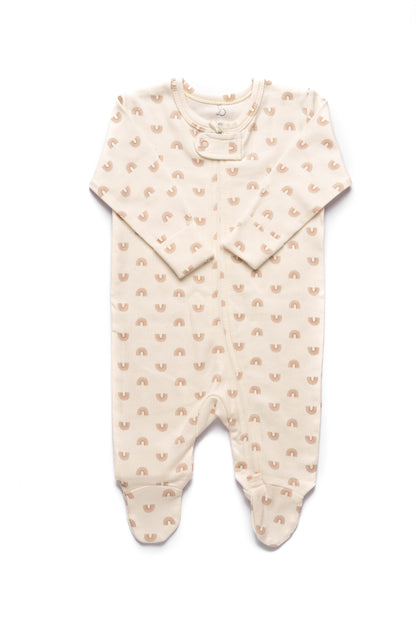 Rainbows Zip-Up Onesie