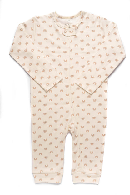 Rainbows Zip-Up Onesie